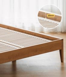 Queen size solid wood bed image 6