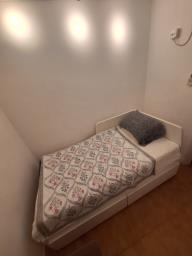 Rollout ikea double bed with mattress image 1