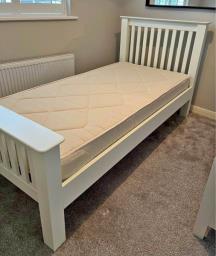 Single Bed Frame With Mattress For Sale image 2