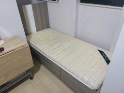 Single Bed with 3 Drawers And Mattress image 5