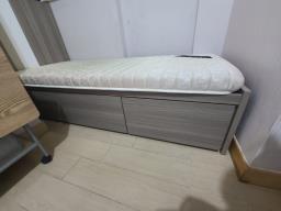 Single Bed with 3 Drawers And Mattress image 4
