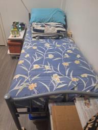 Single bed with mattress image 1