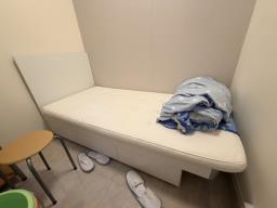 Single bed with mattress image 2