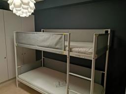 Single Metal Bunk Bed With 2x Mattresses image 1
