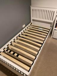 Single Pine Wooden Bed Frame image 1