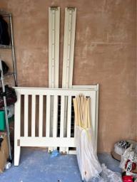 Single Wooden Bed With Mattress image 3