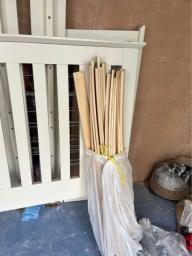 Single Wooden Bed With Mattress image 4