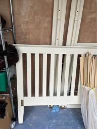 Single Wooden Bed With Mattress image 5