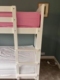 Single Wooden Bunk Bed With 2x Mattress image 6