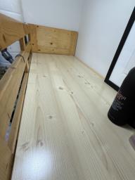 Solid wood bed in excellent condition image 4