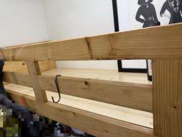 Solid wood bed in excellent condition image 5