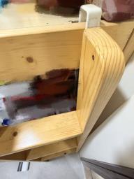 Solid wood bed in excellent condition image 3