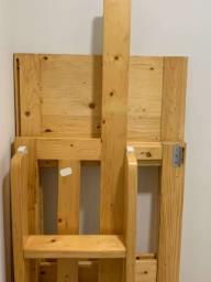 Solid wood bed in excellent condition image 6