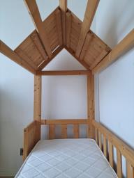 Solid Wood Playhouse Bed w Premium Mattr image 5