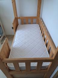 Solid Wood Playhouse Bed w Premium Mattr image 6