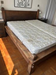 Tequila Kola solid oak bed frame image 2