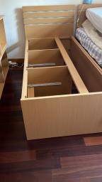 Twin bed with a lot of storage image 1