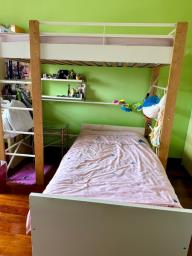 Two full-size wooden bunk beds for sale image 1