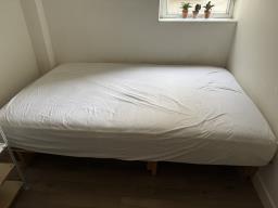 Used Double bed mattress 190cm x 122cm image 1