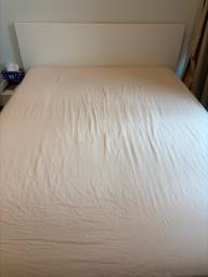 White Storage Bed Frame and Mattress image 4