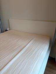 White Storage Bed Frame and Mattress image 3