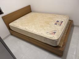 Wooden storage bed - double image 1