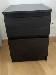 Bedside table Malm model Ikea image 1