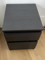 Bedside table Malm model Ikea image 2