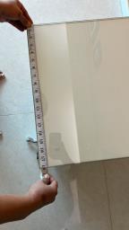 Bedside table with glass top image 3