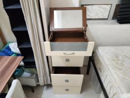 Chest of drawers with mirror at top image 2