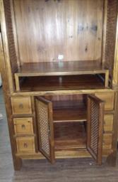 Chinese Wooden light brown Tall cabinet image 6
