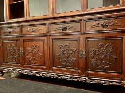 Elegant rosewood glass cabinet image 2