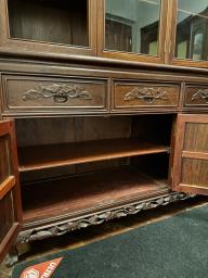Elegant rosewood glass cabinet image 3