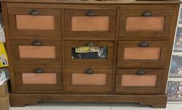 Exceptional Solid Teak 9-drawer Cabinet image 1