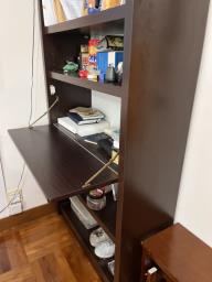 Free bookshelf with folding desktop image 3