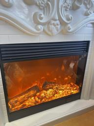 French wooden fire place image 2