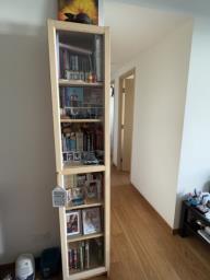 Glass cabinet - book shelf for sale image 1