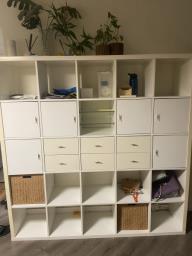 Ikea 5x5 shelfs with drawers image 2