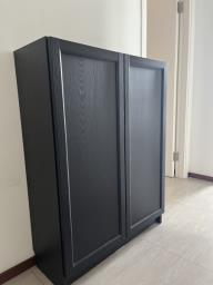 Ikea Black Billy Bookshelf 80x28x106 image 1