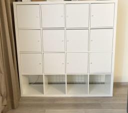 Ikea Kallax 4x4 Bookcases with Doors image 1