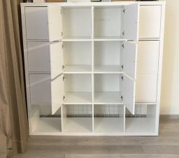 Ikea Kallax 4x4 Bookcases with Doors image 2