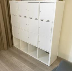 Ikea Kallax 4x4 Bookcases with Doors image 3