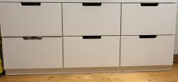 Ikea Nordli chest of 6 drawers white 1 image 2