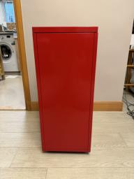Ikea red metal cabinet image 5