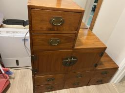 Quality step tansu cabinet image 1