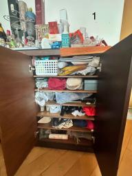 shoe cabinet - solid wood image 2