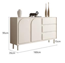 Stylish White Sideboard Cabinet 160cm image 1