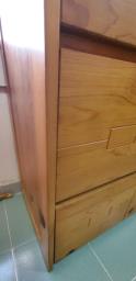 Wardrobe cabinet in 3-layer pine wood image 3