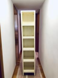 White Chinese Style Hardwood Bookshelf image 1