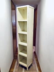White Chinese Style Hardwood Bookshelf image 2